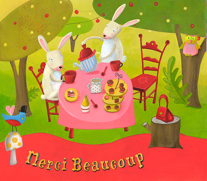 tea party with bunnies